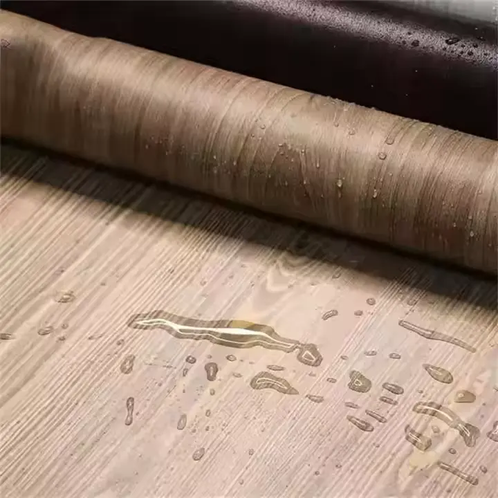 Mebel üçün pvc taxta taxıl filmi Mətbəx şkafı
